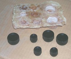 knobs made with latex molds
